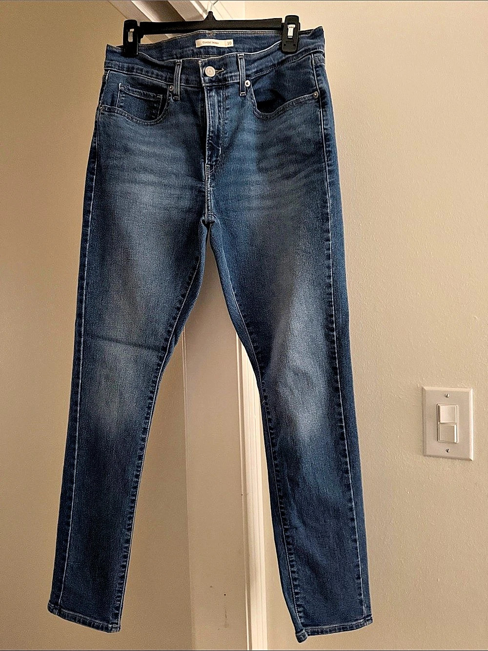 Levi's Classic Skinny Jeans in Blue Waist 10